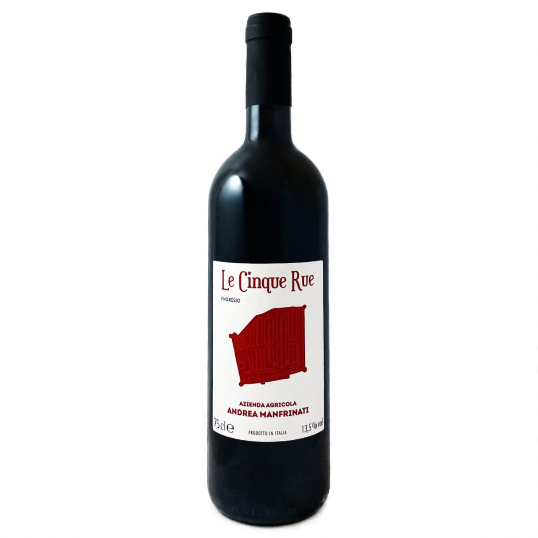 Andrea Manfrinati Le Cinque Rue Canavese rosso from Nebbiolo, Barbera, Bonarda, Cellerina