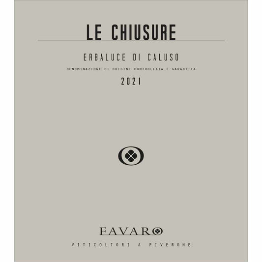 Camillo Favaro Erbaluce di Caluso from Le Chiusure vineyard in the Alto Piemonte, a small family winery specialising in Erbaluce and Nebbiolo. Dry white medium bodied Italian wine