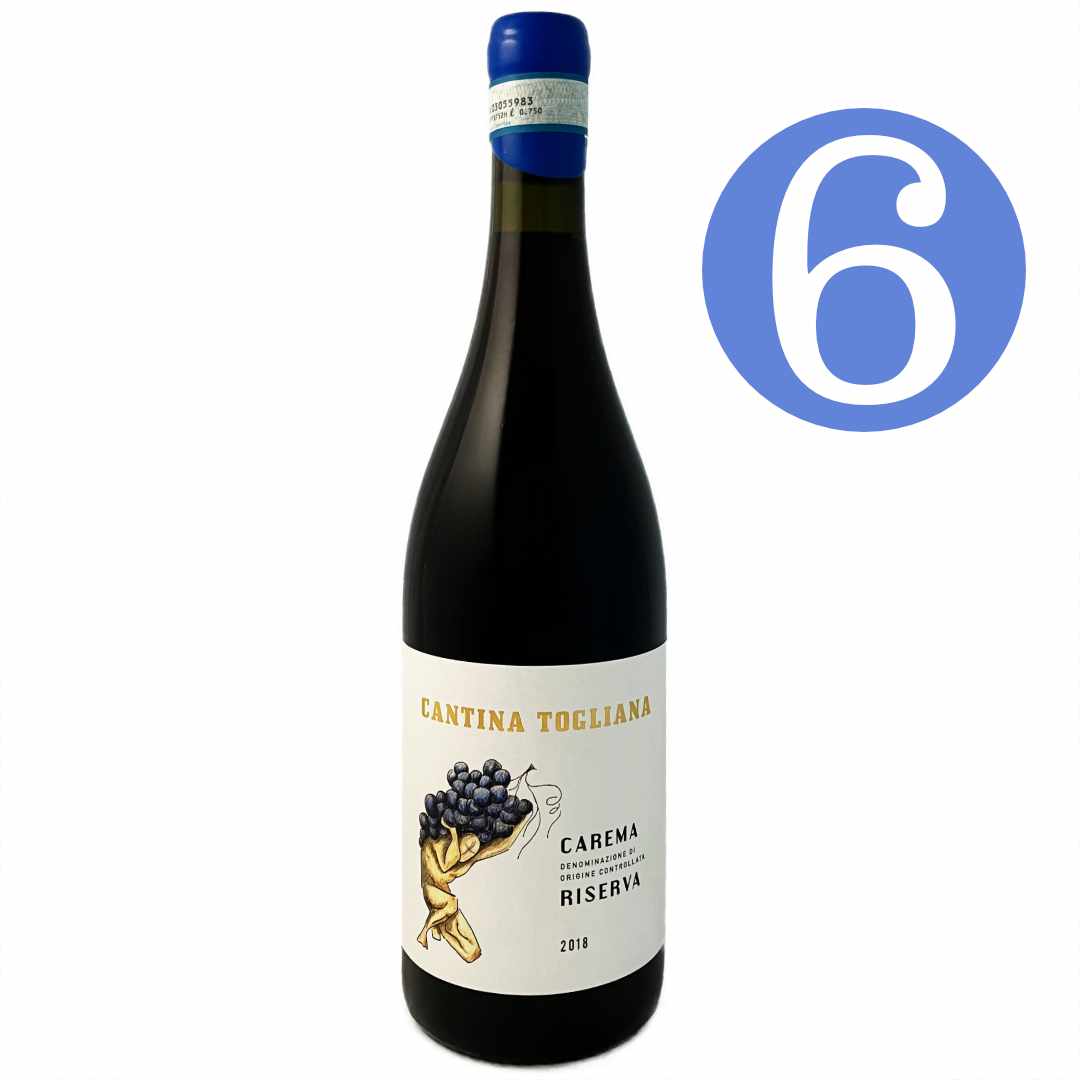 Bat and Bottle 6 bottle offer on Cantina Togliana's Carema Riserva 2018 Picotendro or Nebbiolo from Piemonte Heroic mountain wine