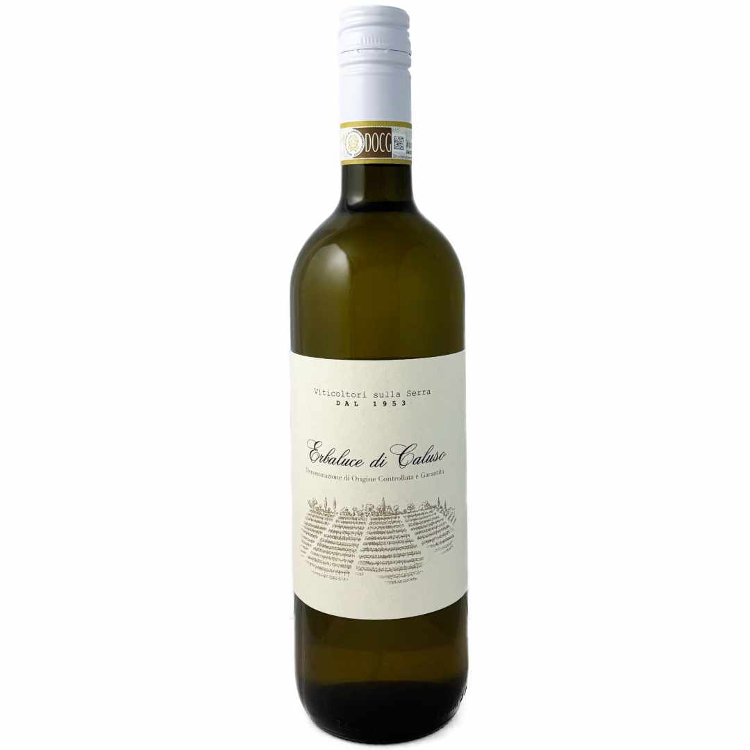 Cantina della Serra Erbaluce di Caluso a dry white Piemontese wine made in the Canavese from the Erbaluce grape dry and intense