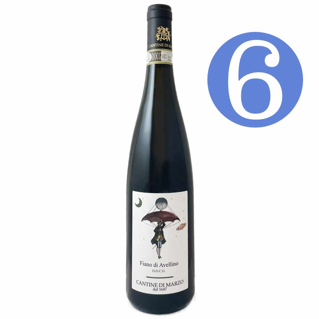 Cantine di Marzo Fiano di Avellino Selezioni Italian dry white wine Campania Italy 6 bottle offer