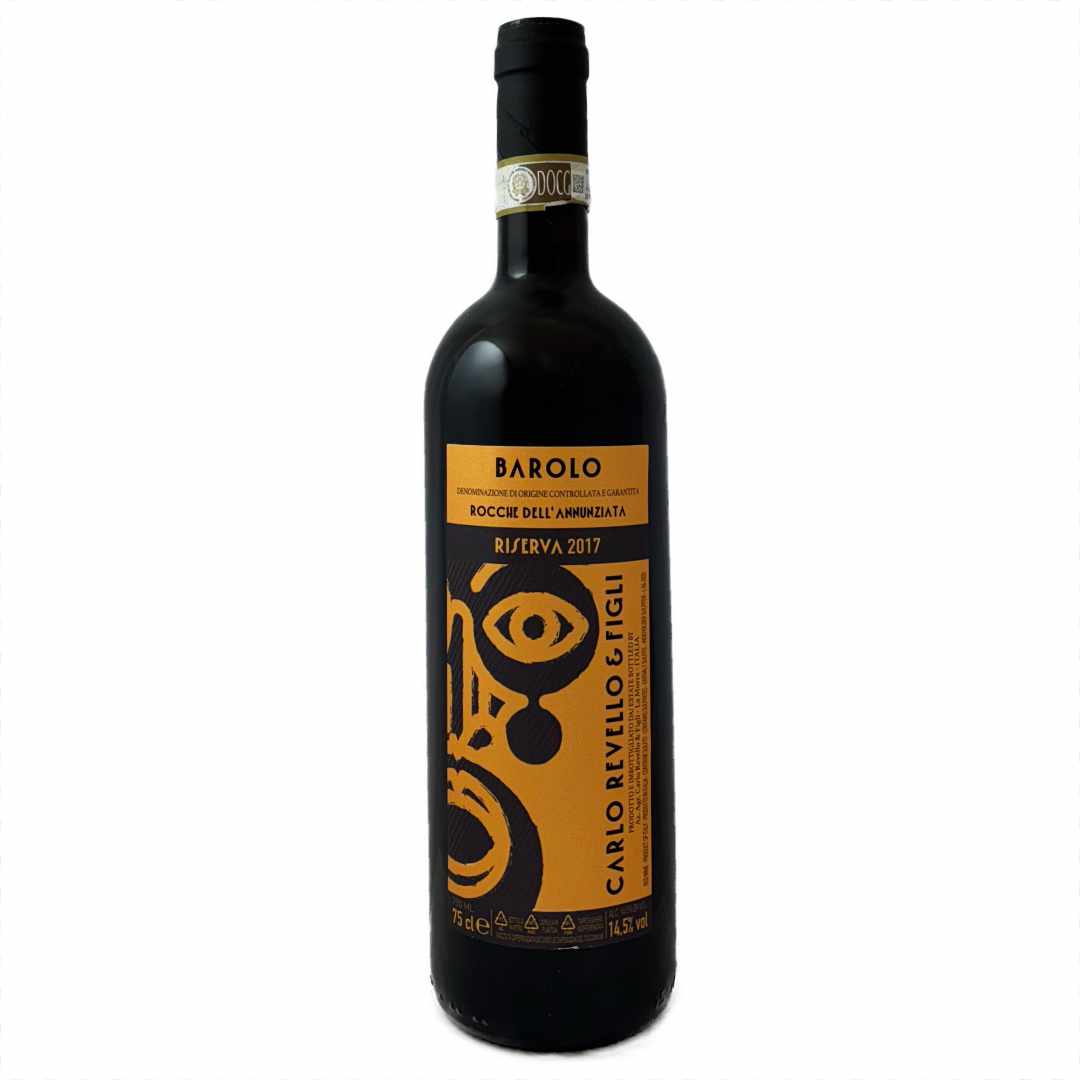 Carlo Revello Barolo Riserva 2017 a full bodied Italian red wine made from nebbiolo grown on the MGA of Rocca dell'Annunziata in La Morra Piemonte