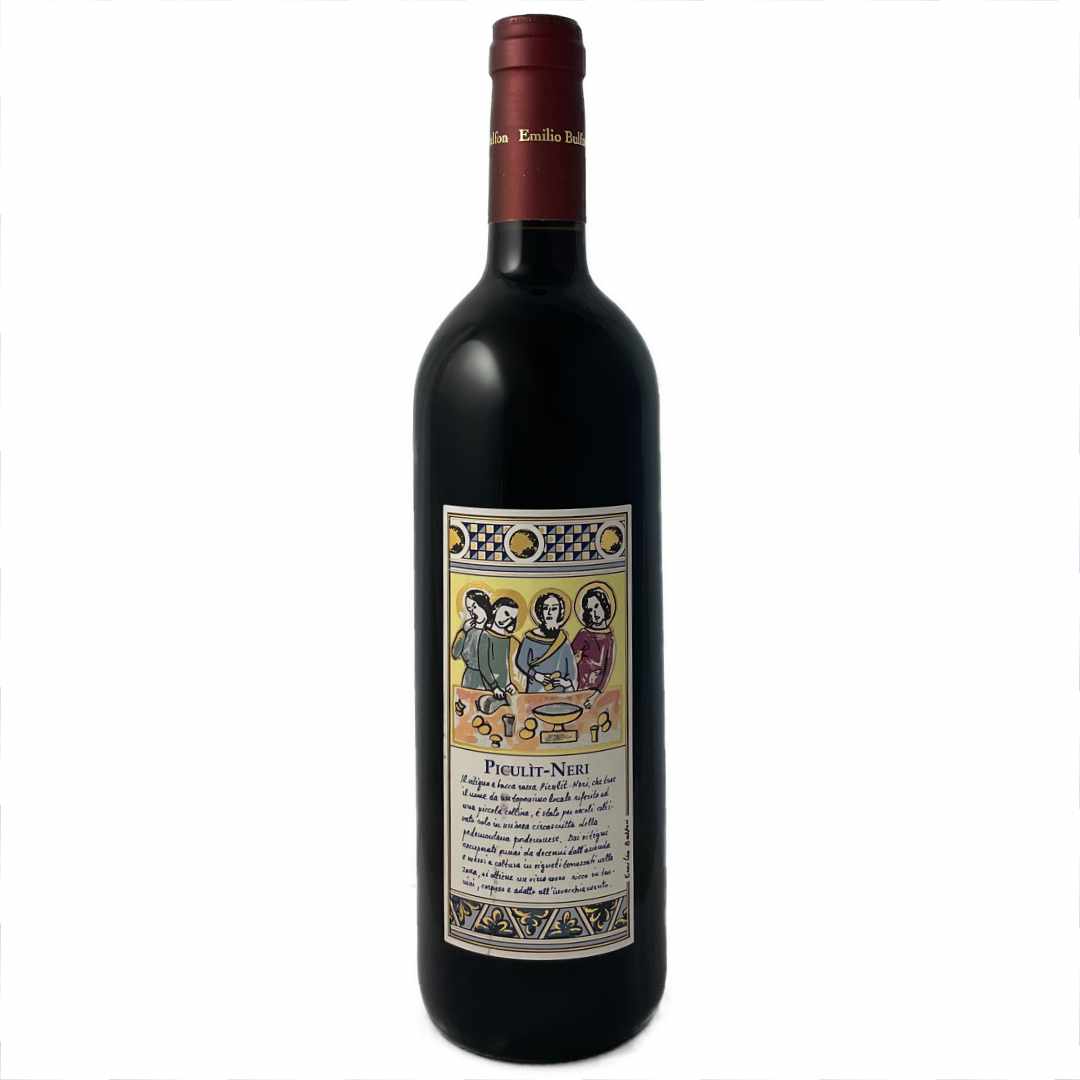 Emilio Bulfon Piculit Neri medium bodied red wine made with a rare grape variety from the Friuli in Northeast Italy imported by Bat and Bottle wine shop