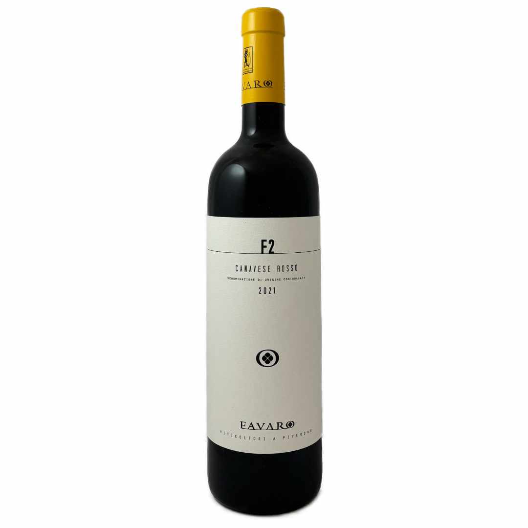 Benito Favaro F2 Canavese Rosso 2021 made from Freisa grown in Piverone in Piemonte a medium bodied Italian red wine