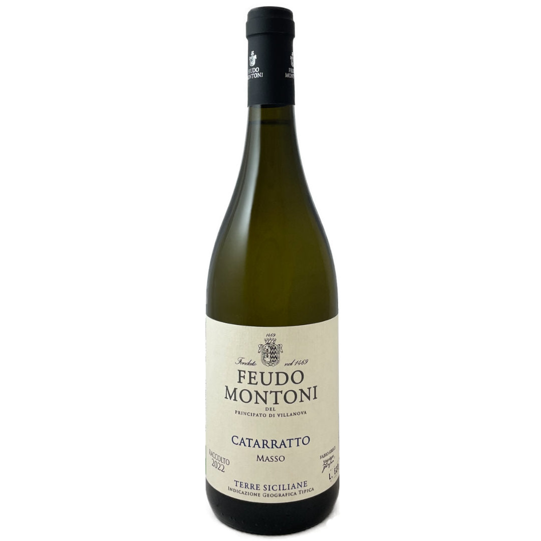 Feudo Montoni Catarratto Masso 2022 organic medium bodied dry white wine from Sicily