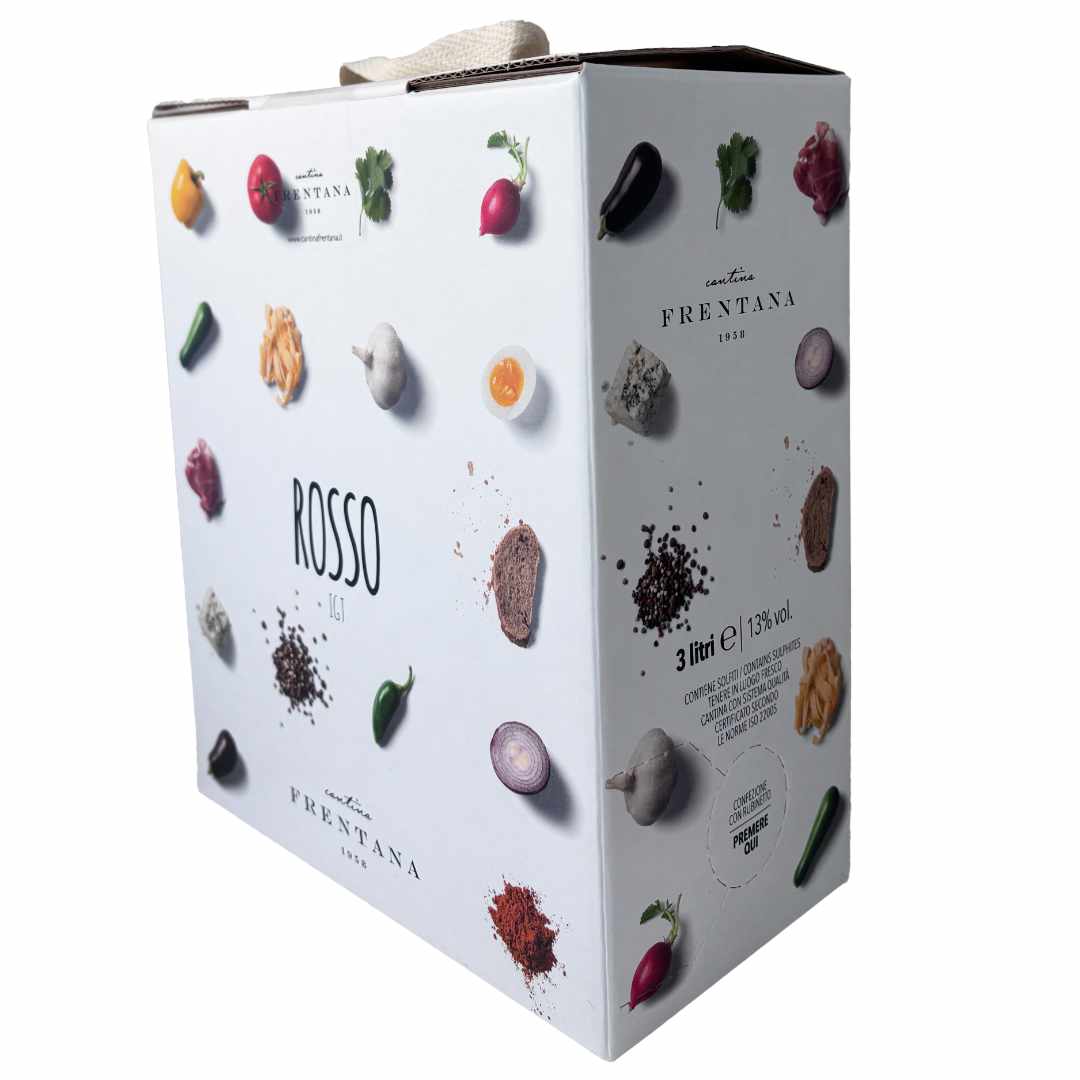 Cantina Frentana bag in box Rosso a medium bodied unoaked red wine made from the Montepulciano grape in the Abruzzo region in central Italy