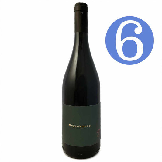 Guistini Negroamaro Avoglia with the Bat and Bottle label a full bodied dry fruity red from Puglia in southern Italy 6 bottle case