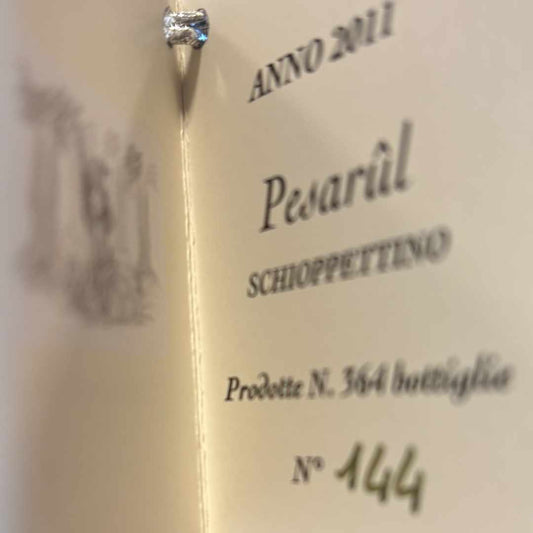 Lis Fadis Colli Orientali Schioppettino Pesarul Magnum Friuli dry red Italian wine bottle number 144