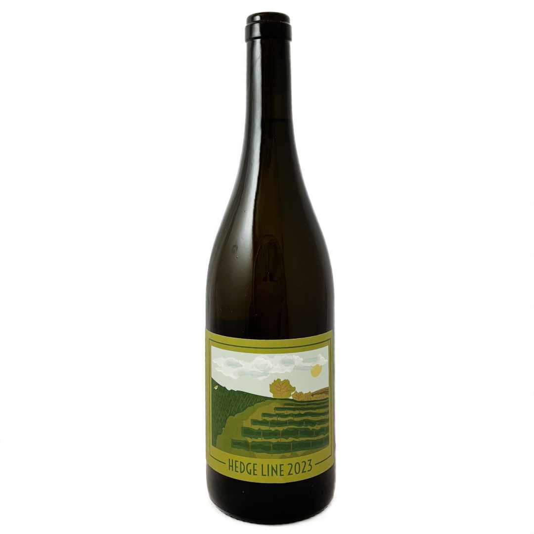 Matt Gregory Hedge Line 2023 dry English white wine from Leicestershire made from Sevval Blanc and Bacchus wild yeast ferment and some skin contact