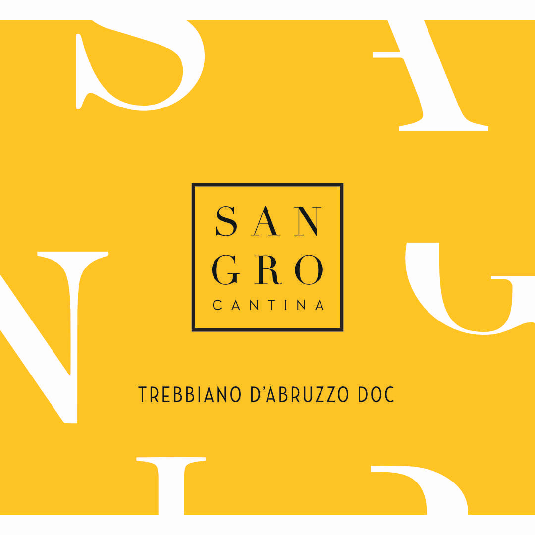 Cantina Sangro Trebbiano d'Abruzzo a fresh dry Italian white wine from the Southern Abruzzo LABEL imported by Bat and Bottle