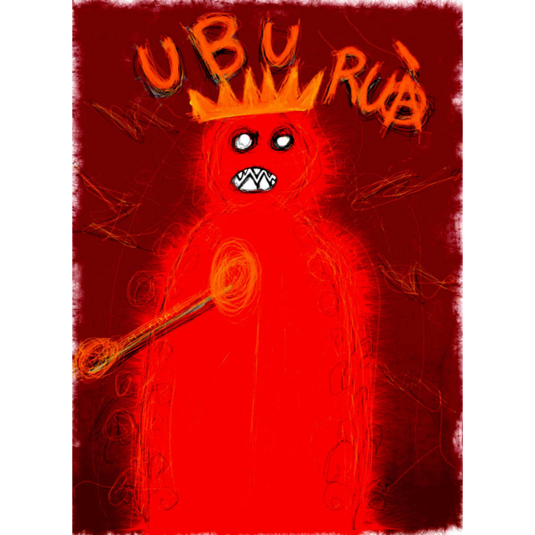 The fantastic label for Ubu, italian red wine, merlot from Sant'Agnese in Piombino Toscana