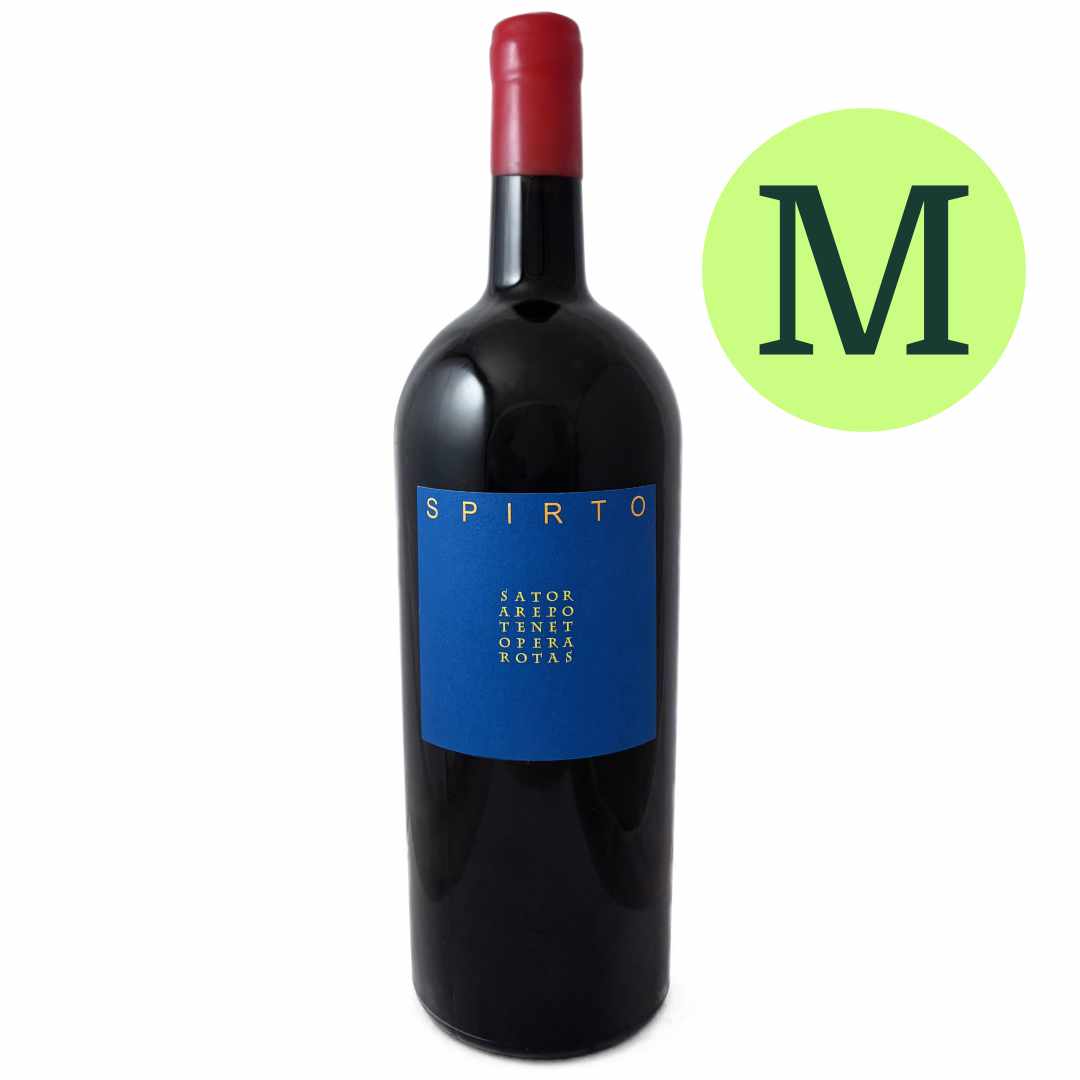 Sant' Agnese Spirto a full bodied Italian red wine from Tuscany made from barrel aged merlot, a super-Tuscan red wine imported by Bat and Bottle