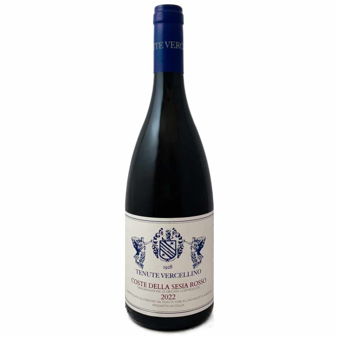 Tenute Vercellino Coste della Sesia Rosso 2022 a Nebbolo based Alto Piemonte wine with Croatina Barbera and Uva Rara medium bodied red Italian wine artisan production grown on sandy soils volcanic rock