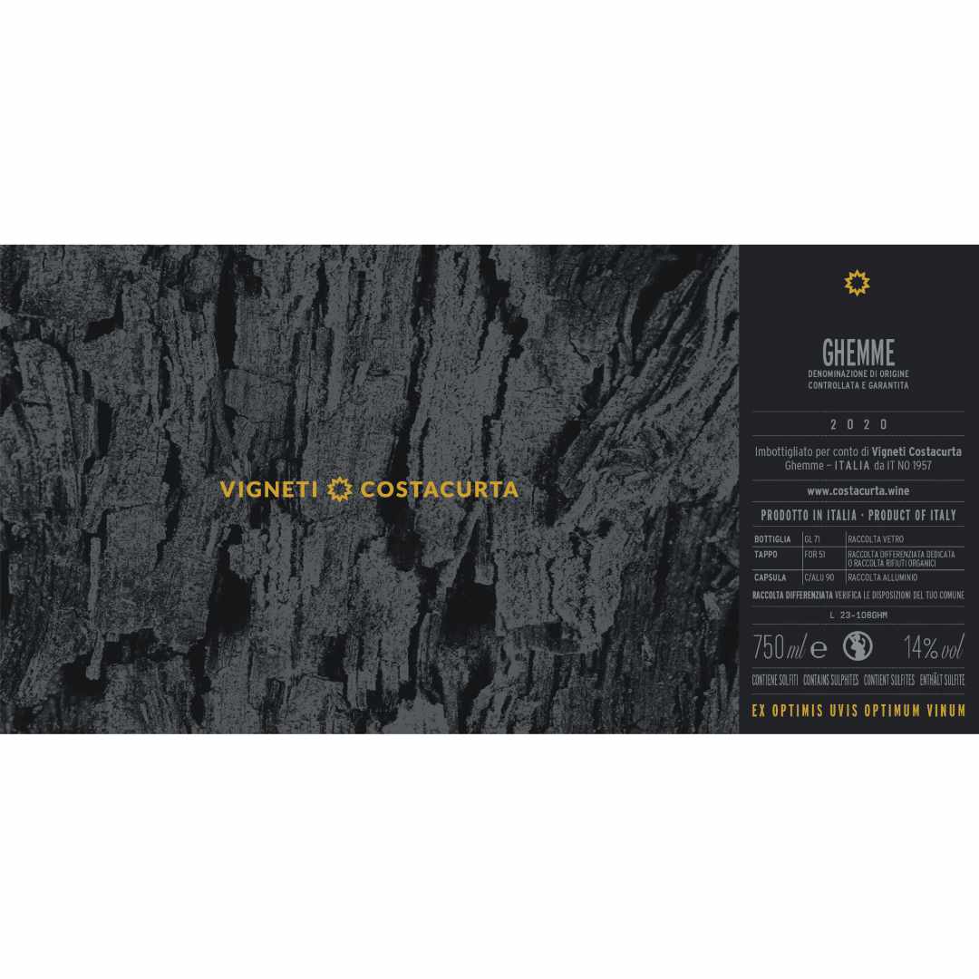 Vigneti Costacurta Ghemme 2020 label Alto Piemonte Nebbiolo dry full bodied Italian red wine