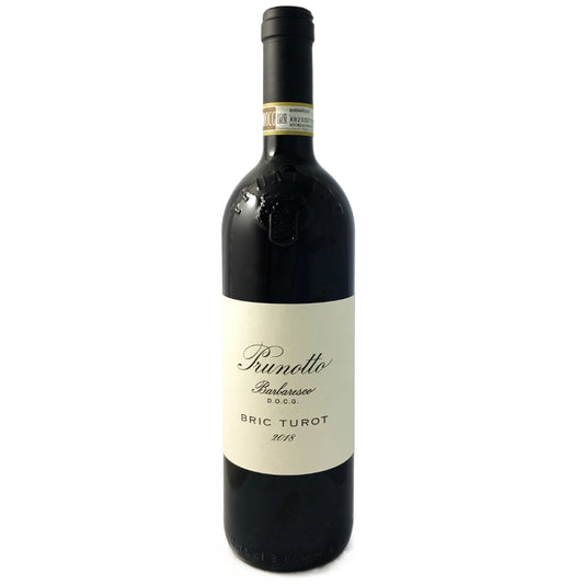 Antinori estates Piemonte Prunotto Barbaresco Bric Turot 2018 a full bodied red wine made from Nebbiolo