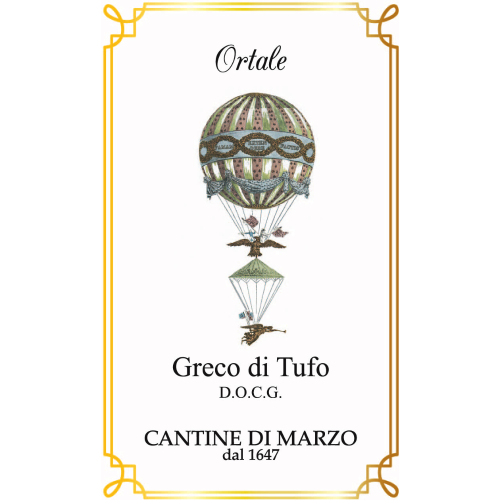 Cantine di Marzo Greco di Tufo Ortale 2017 Intense, complex dry white single-vineyard wine from Tufo in Campania, Italy