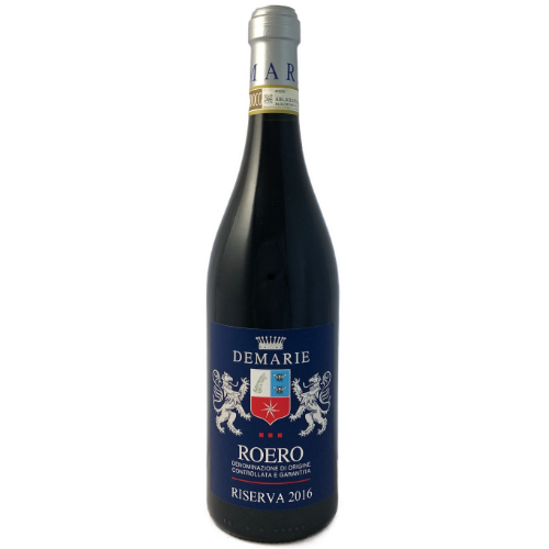 Demarie Nebbiolo Riserva is a full bodied red wine made from Nebbiolo in the Roero accross the river from Barolo and Barbaresco Piemonte Italy