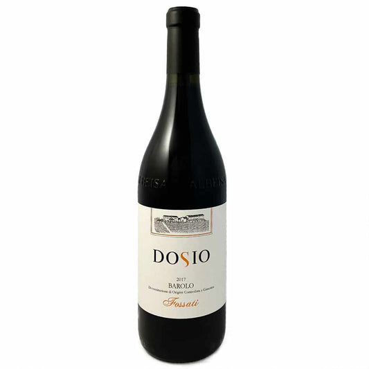 Dosio Barolo Fossati 2017 single MGA within La Morra artisan full bodied dry red wine, made from Nebbiolo grown in Piemonte or Piedmont in northwest Italy
