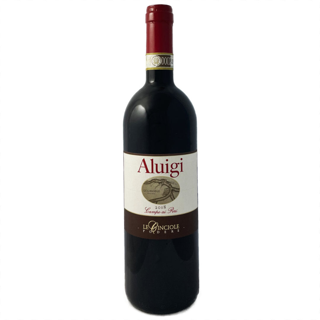 Le Cinciole Chianti Classico Gran Selezione Campo di Peri Aluigi made from pure Sangiovese an immaculate natural wine full bodied Tuscan red wine from the 2018 vintage imported by Bat and Bottle