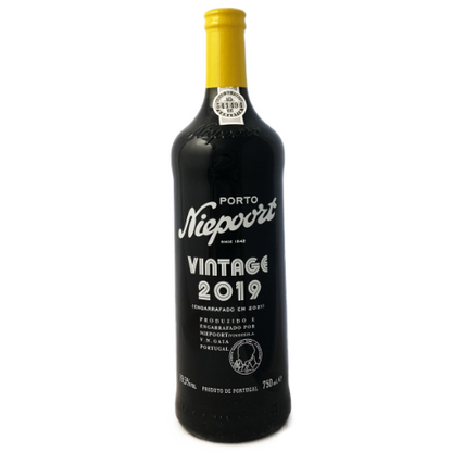 Niepoort vintage port 2019 from the Douro in Portugal a 75cl bottle
