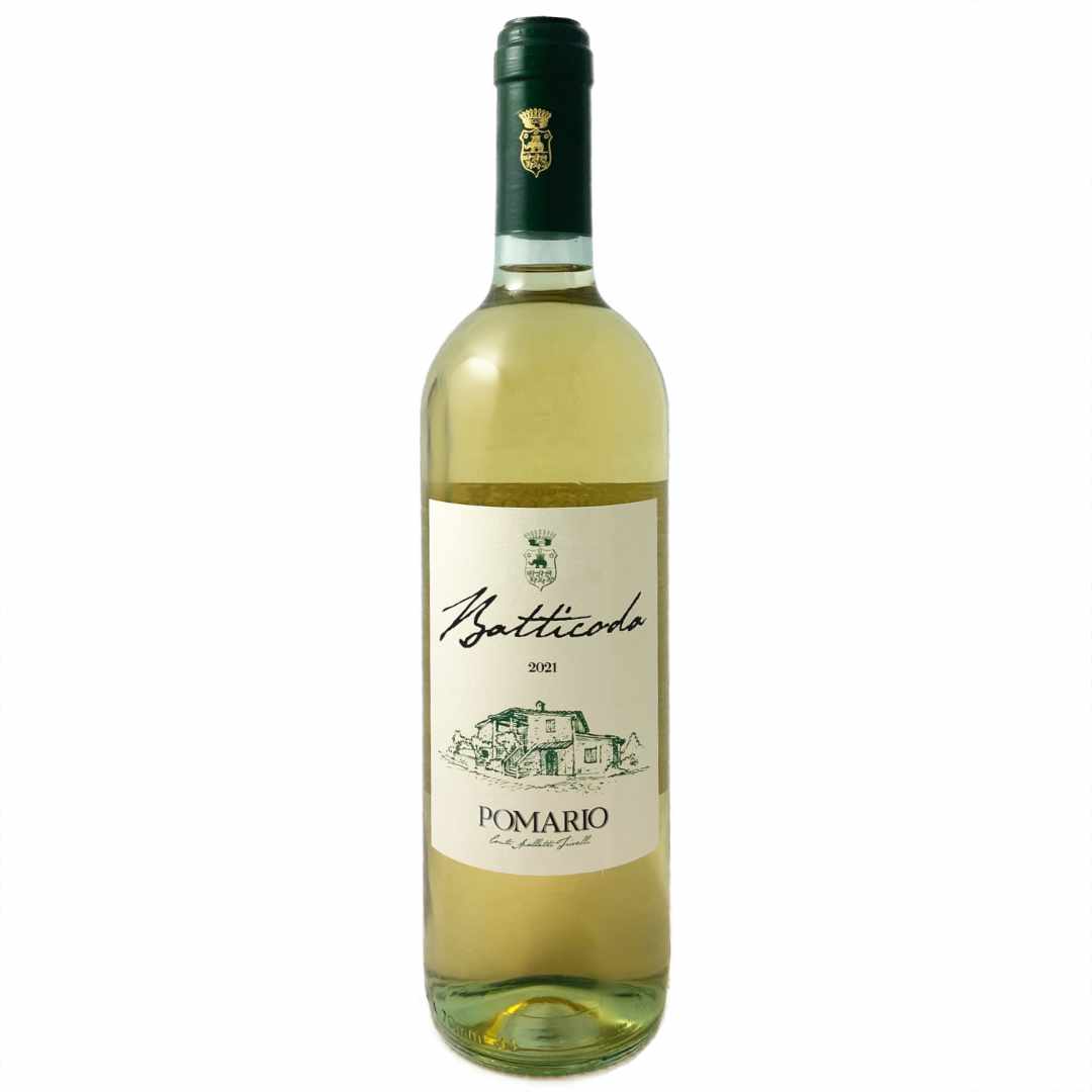 Pomario Batticoda 2021 a fresh dry white made from Batticoda an artisan, biodynamic producer in Umbria Italy