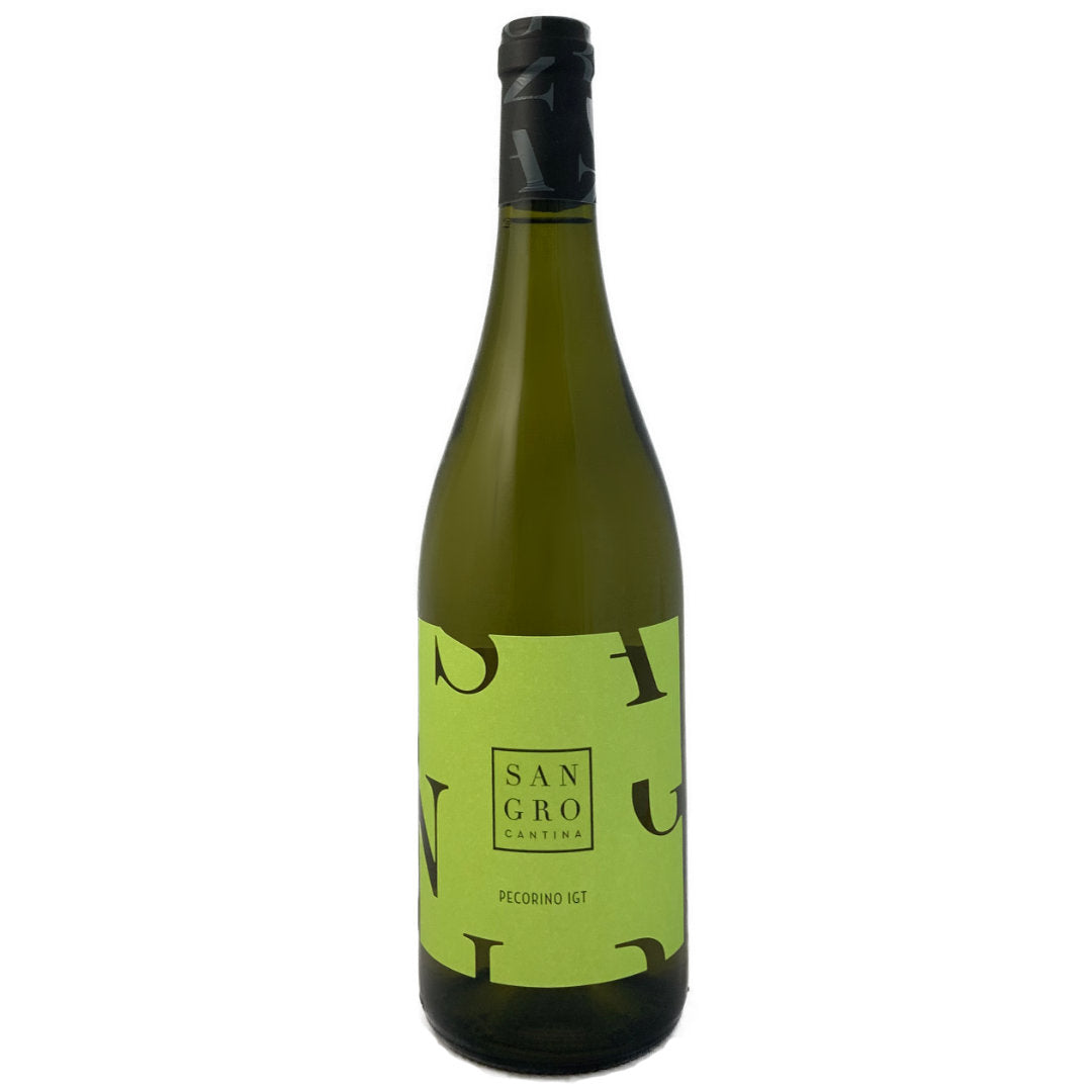 Cantina Sangro. Pecorino a dry white Italian wine from the Abruzzo made from an indigenous grape variety