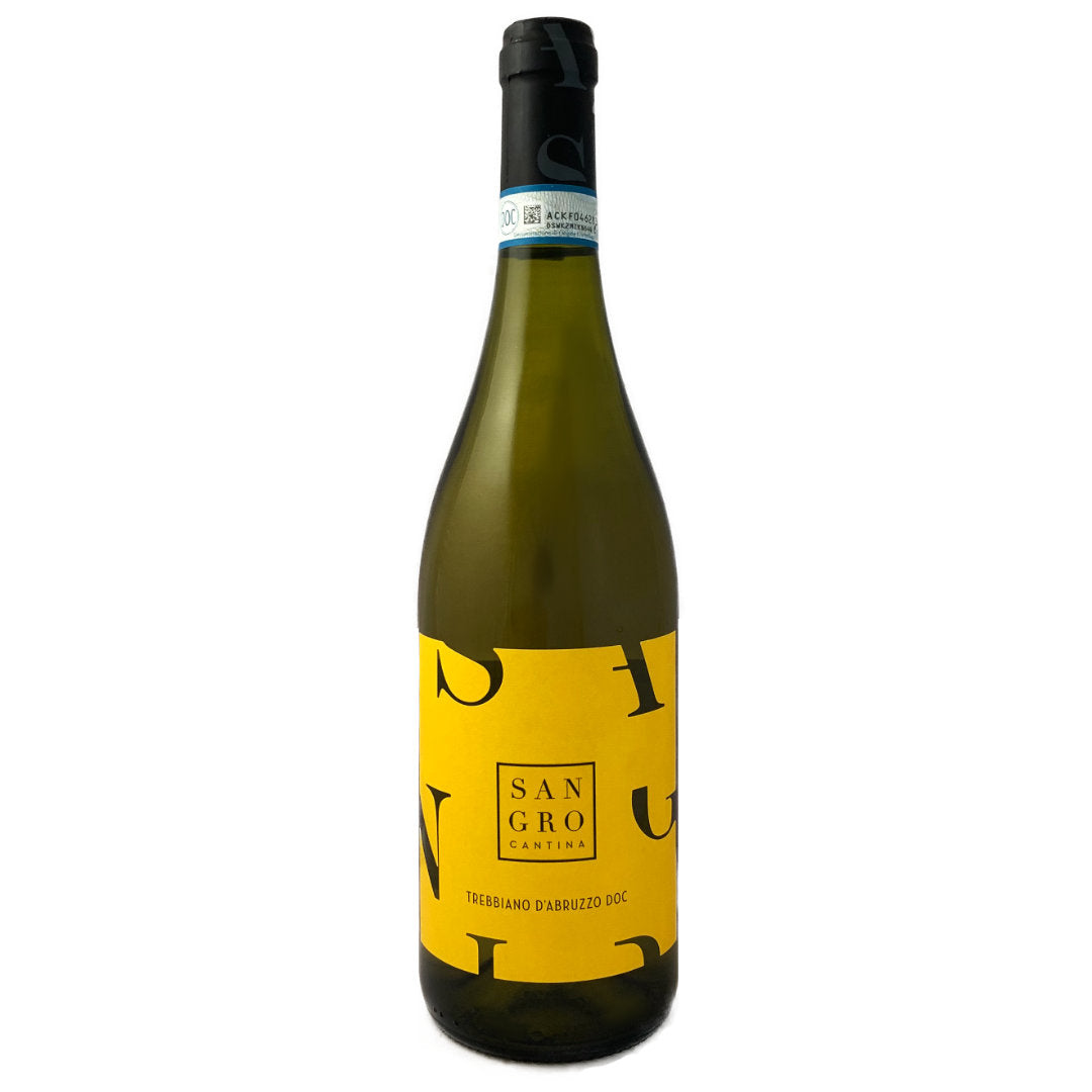 Cantina Sangro Trebbiano d'Abruzzo a fresh dry Italian white wine from the Southern Abruzzo imported by Bat and Bottle