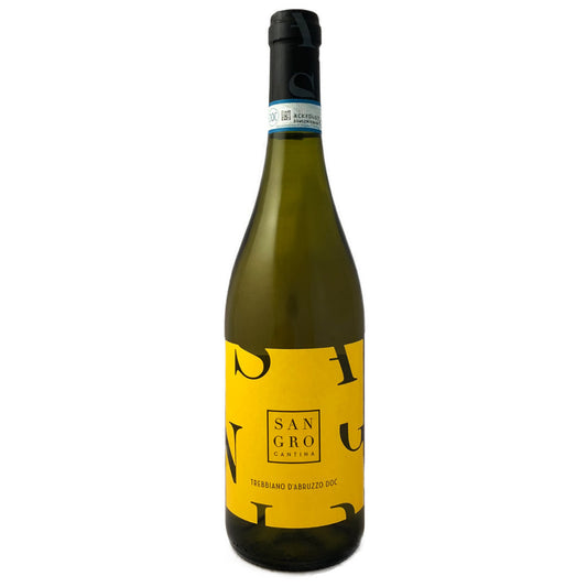Cantina Sangro Trebbiano d'Abruzzo a fresh dry Italian white wine from the Southern Abruzzo imported by Bat and Bottle