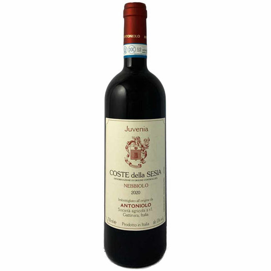 Antoniolo Coste della Sesia Nebbiolo Juvenia 2020 medium bodied Italian red wine from the Alto Piemonte