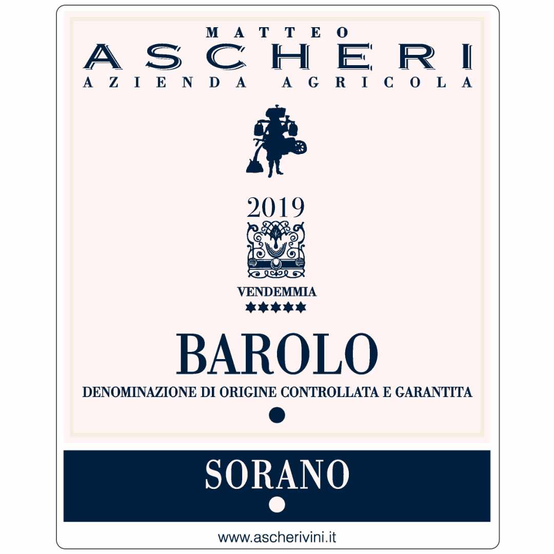 MATTEO ASCHERI BAROLO SORANO 2019 a Nebbiolo from Serralunga a full bodied Italian red wine