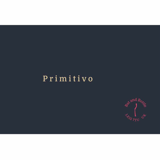 Bat and Bottle Primitivo by Giustini a full bodied red wine from southern Italy