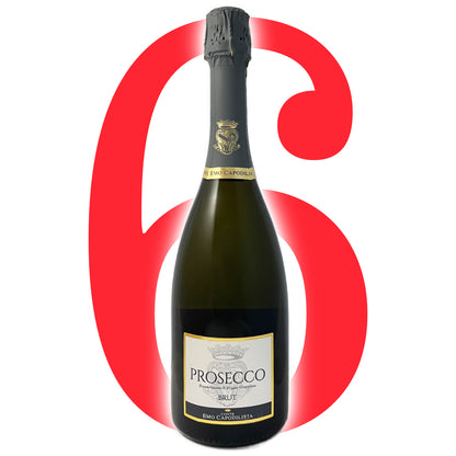 Bat and Bottle has a Christmas 6 bottle offer on Conte Emo Capodilista's Prosecco Brut DOC from the Colli Euganei where Glera was once called Serprino 