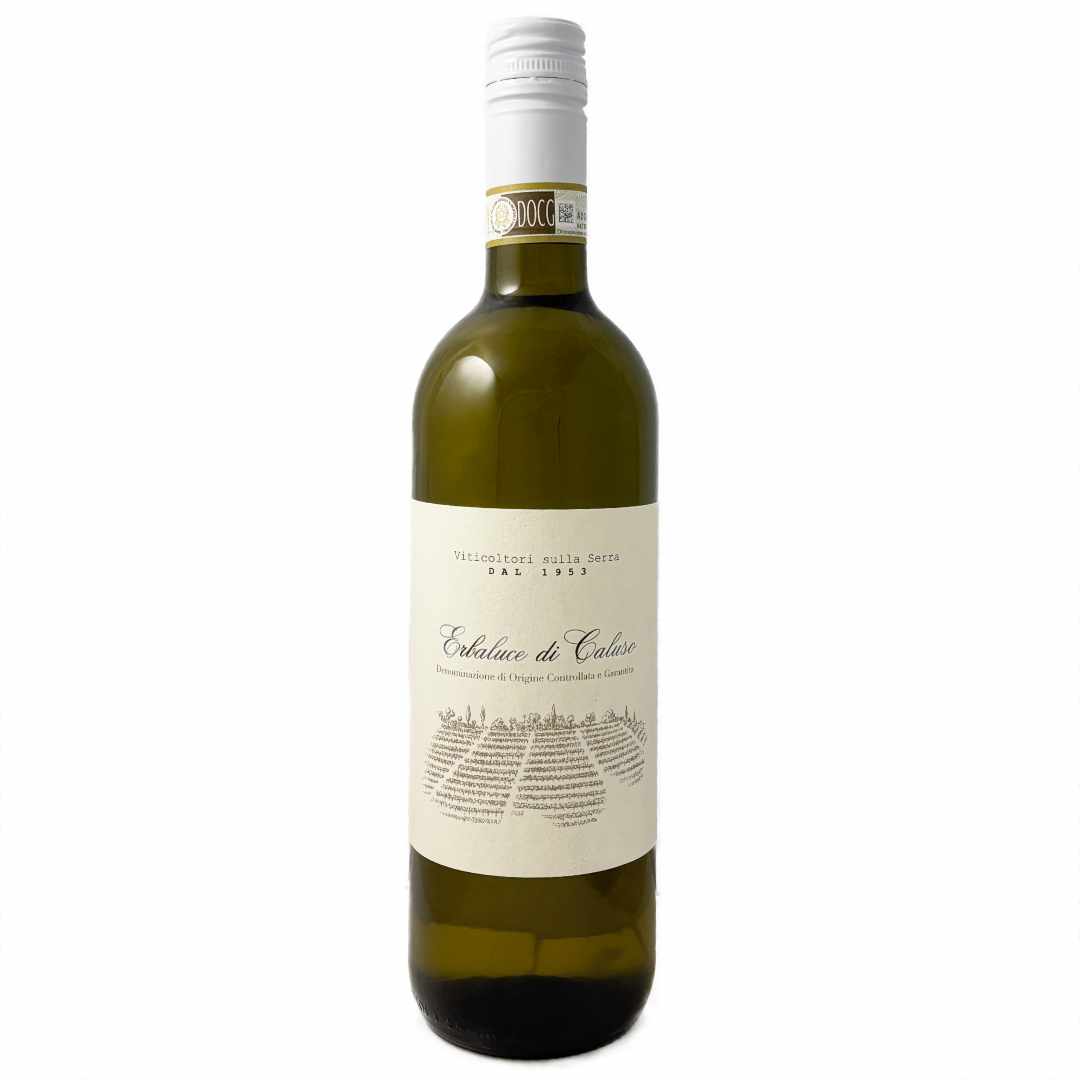 Cantina della Serra Erbaluce di Caluso a dry white Piemontese wine made in the Canavese from the Erbaluce grape dry and intense