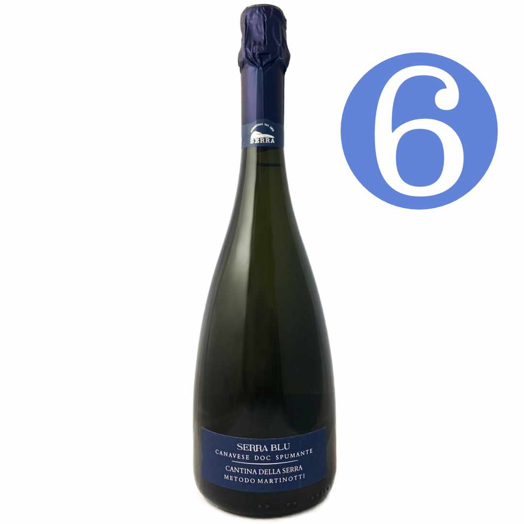 6 bottle offer on Cantina Della Serra's Erbaluce Spumante Brut 'Serra Blu' Piemontese Prosecco style