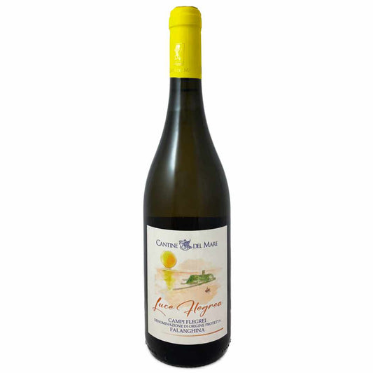 Cantine del Mare. Falanghina 'Luce Flegrea' a dry precise artisan white wine from the coast west of Naples grown on volcanic rock