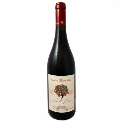 Cantine del Mare. Piedirosso Riserva Campi Flegrei 'Sorbo Rosso' a medium bodied dry red wine from the coast to the west of Naples grown on volcanic rock