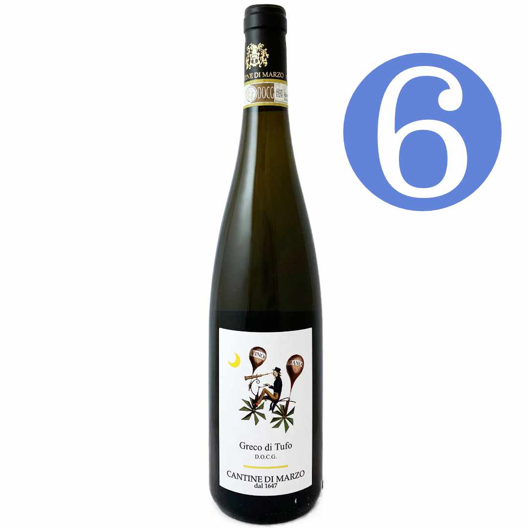 Bat and Bottle has a Christmas 6 bottle offer on Cantina di Marzo's Greco di Tufo, an Italian dry white wine from Campania, Italy