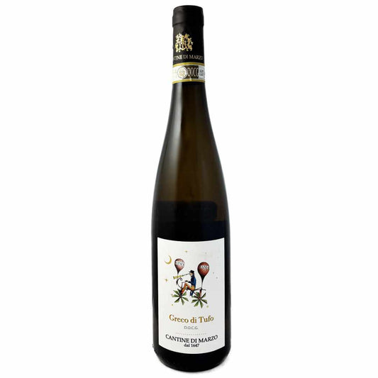 Cantine di Marzo Greco di Tufo Le Vigne. Italian dry white wine from Campania in Southwest Italy