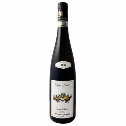 Cantine di Marzo Greco di Tufo Riserva 2022 a single vineyard dry white wine from Campania in southern Italy made by one of the oldest family owned estates in Italy