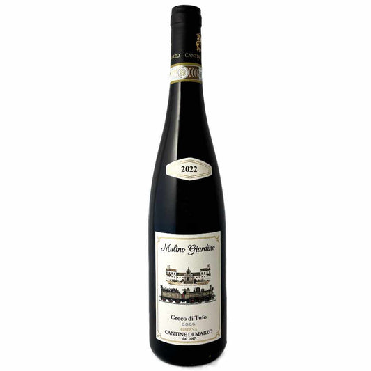 Cantine di Marzo Greco di Tufo Riserva DOCG 'Mulino Giardino' a single vineyard 'cru' dry white wine from the hills of Campania inland from Naples