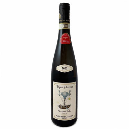 di Marzo Greco di Tufo Colle Serrone. Italian dry white wine. Campania, Italy Gmbero Rosso 3 glasses Tre Bicchierre