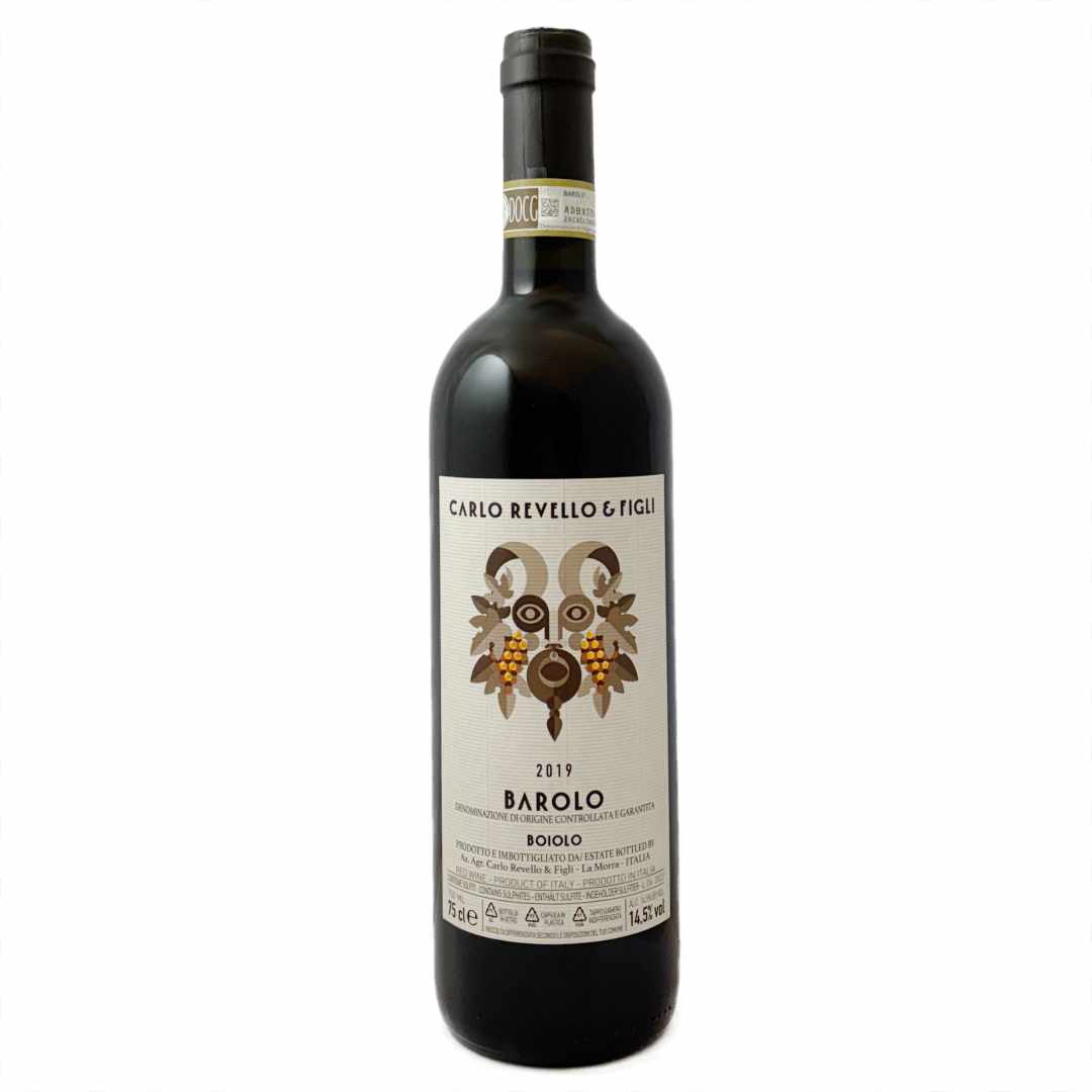 Carlo Revello Barolo 2019 a full bodied Italian red wine made from nebbiolo grown on the MGA of Broiolo in La Morra Piemonte