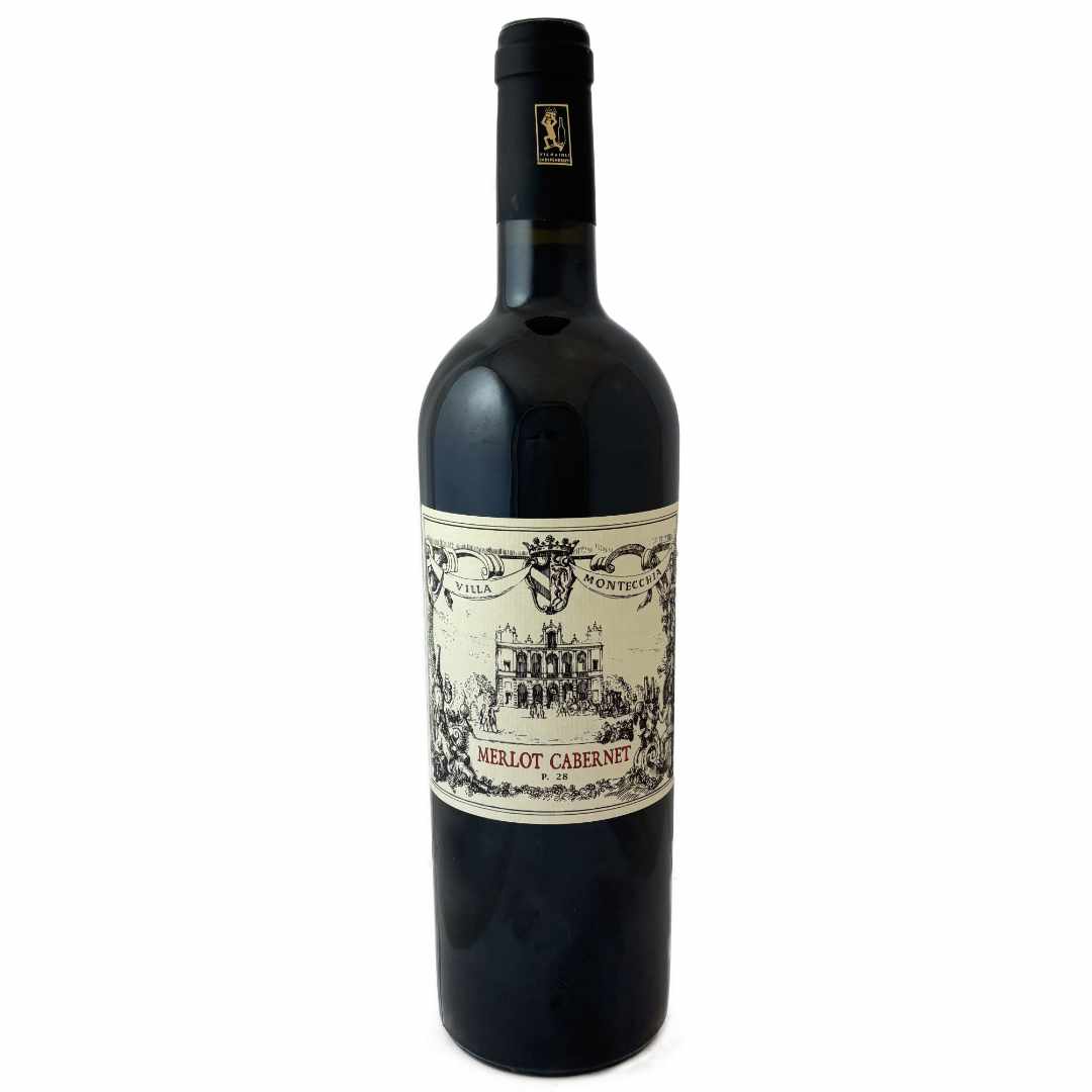 Conte Em Capodilista Villa Montecchia Merlot Cabernet Colli Euganei red wine, a Bordeaux blend with some late harvest Raboso medium to full bodied