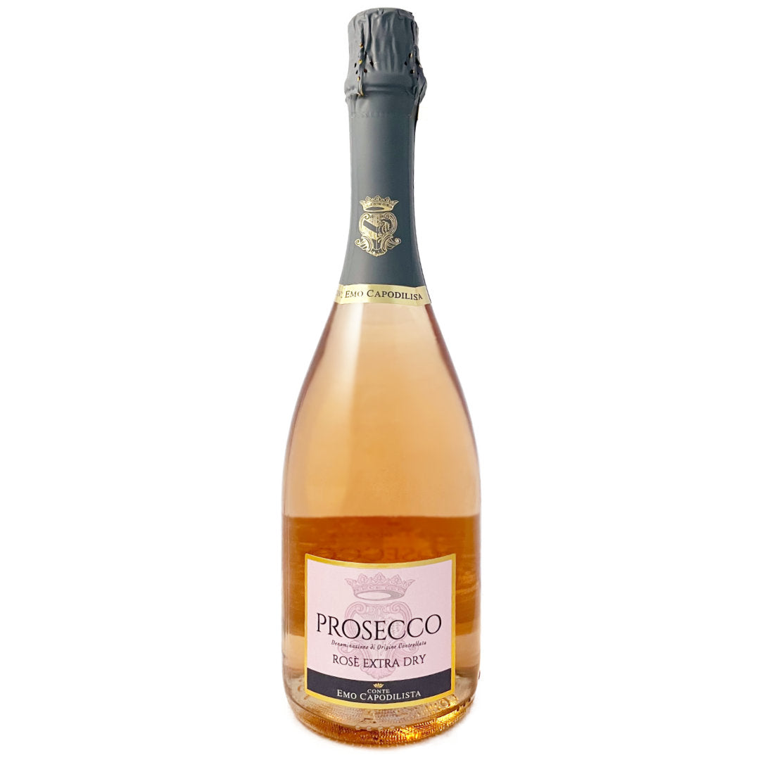 Conte Emo Capodilista. Prosecco Rose DOC Italian sparkling wine