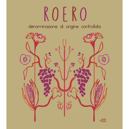 Cordero Roero Riserva Nebbiolo 2021 a medium to full bodied red wine from Piemonte in North West Italy wine label