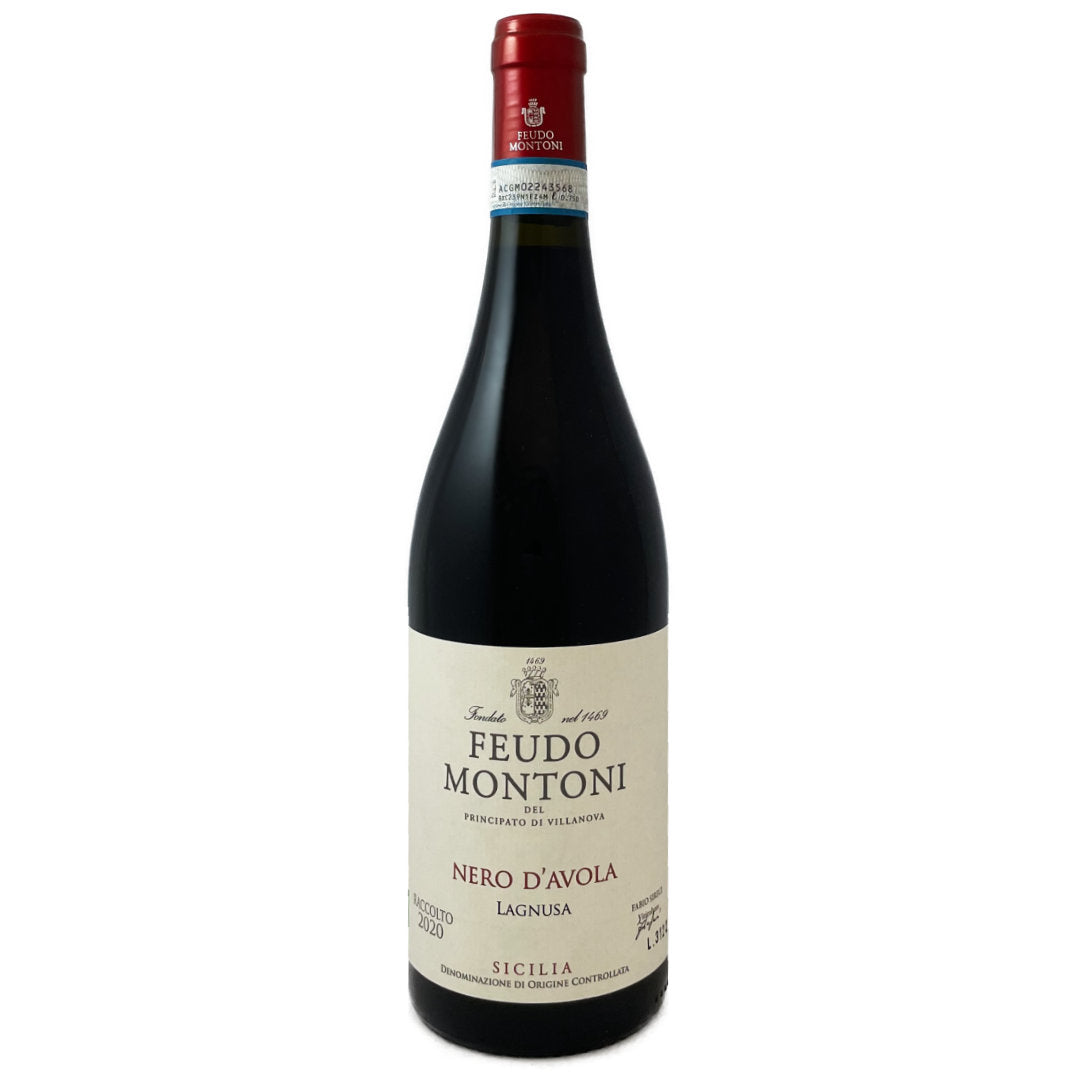 Feudo Montoni Nero d'Avola 2020 Lagnusa organic full bodied red wine from Sicily
