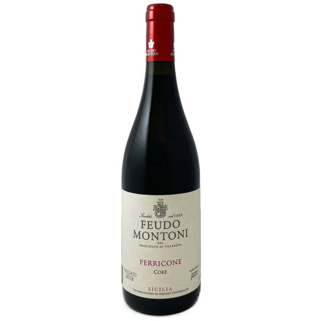 Feudo Montoni. Perricone Vigna del Core Sicilia DOC. Italian red wine
