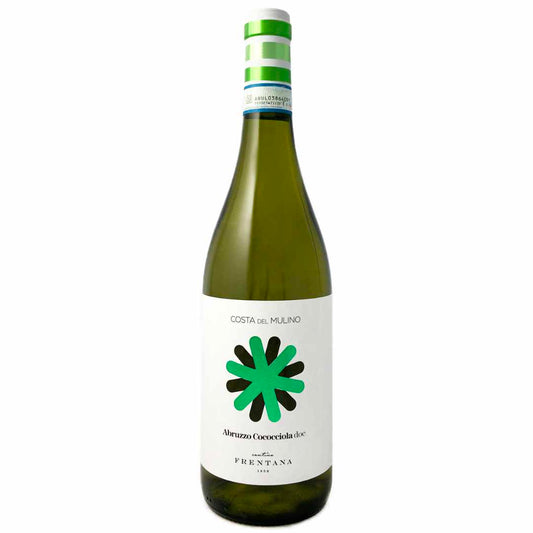 Cantina Frentana. Cococciola 'Mulino' dry white wine from rare autoctonous grape variety from the Abruzzo, Italy