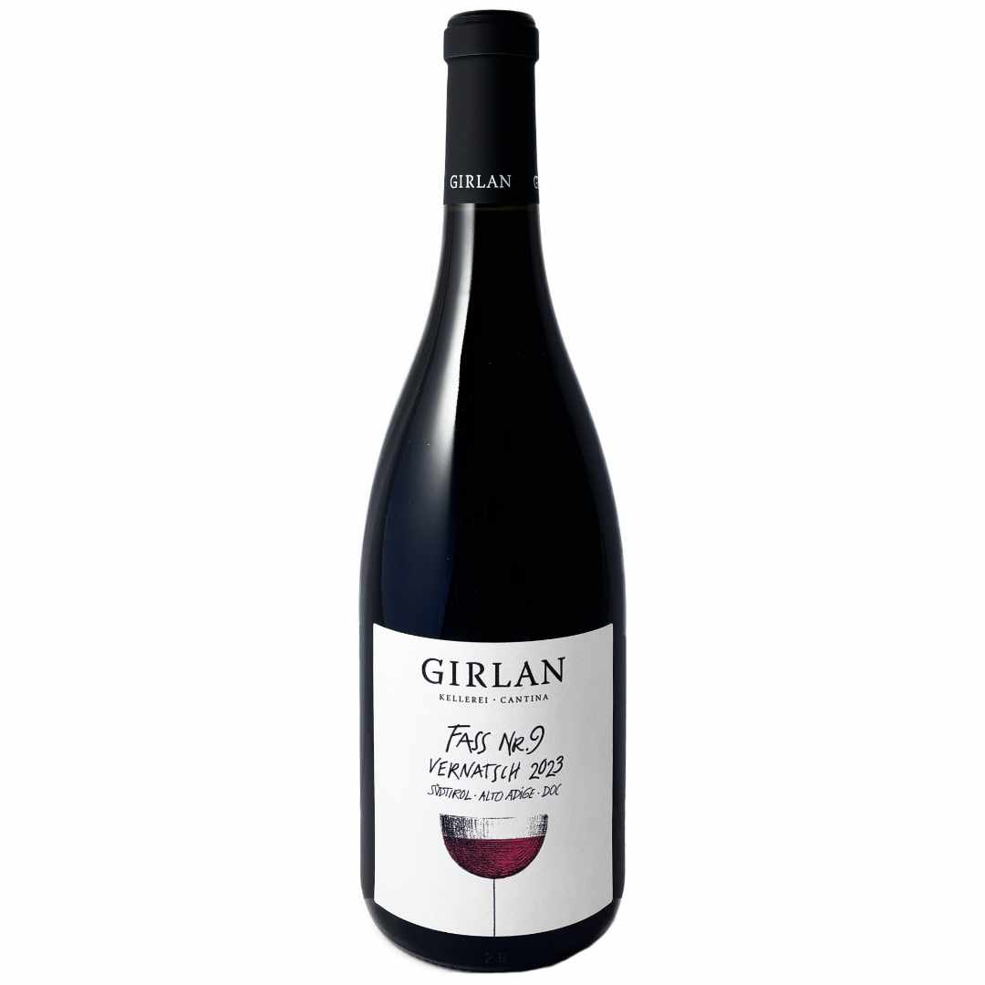 Girlan Schiava Fass 9 an elegant light bodied mountain wine made from Vernatschon the northern Italian border