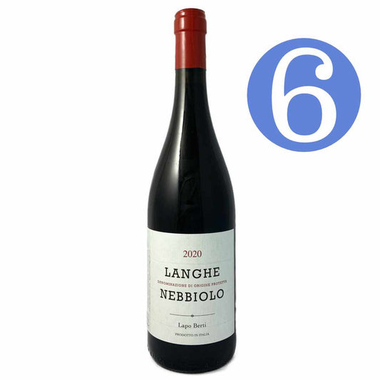 Lapo Berti Langhe Nebbiolo 2020 6 bottle case Lapo is winemaker with Enzo Boglietti in La Morra, Barolo he makes a tiny quality of his own wine using a natural, hands-off approach
